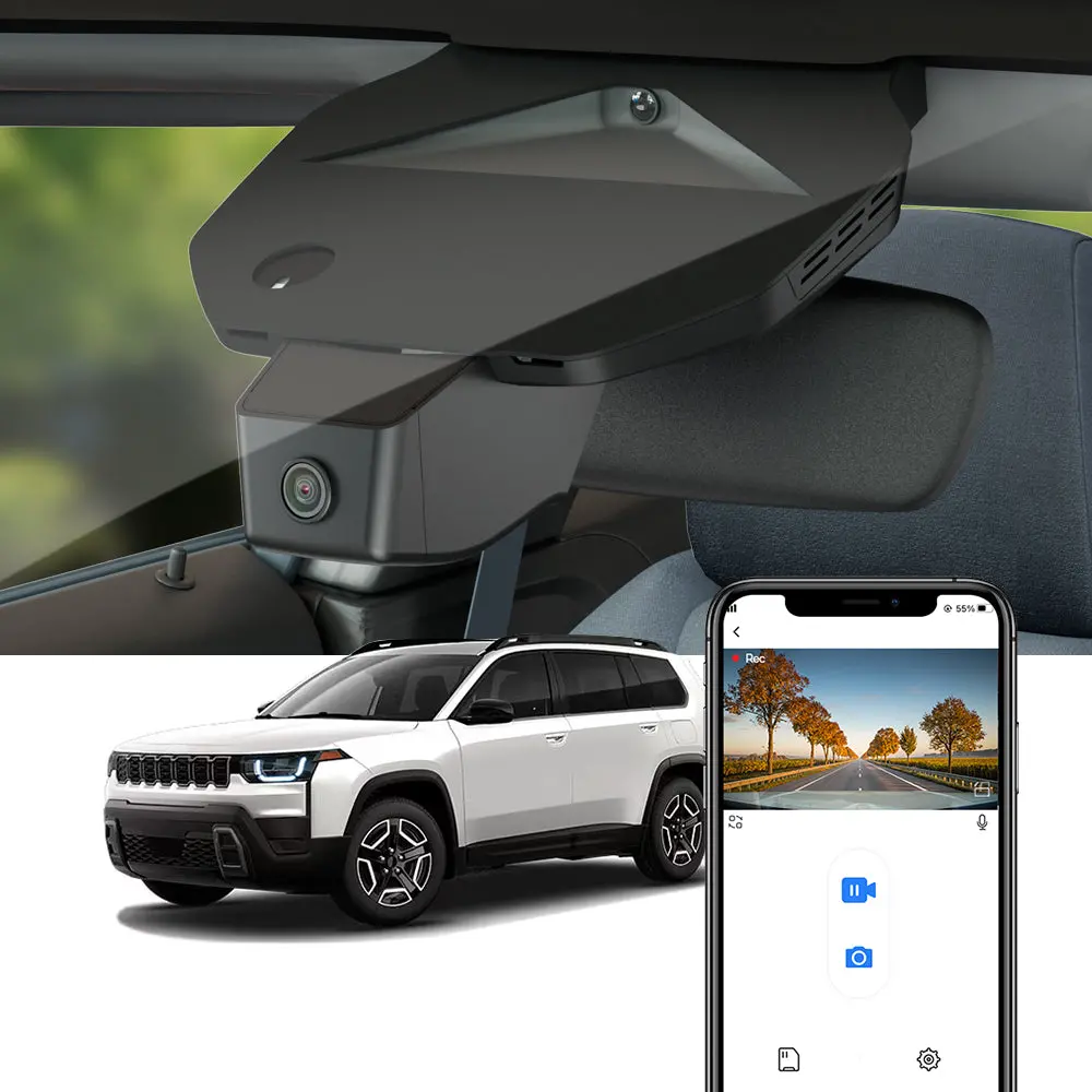 Fitcamx Dash Cam For 2026 Jeep Cherokee 1