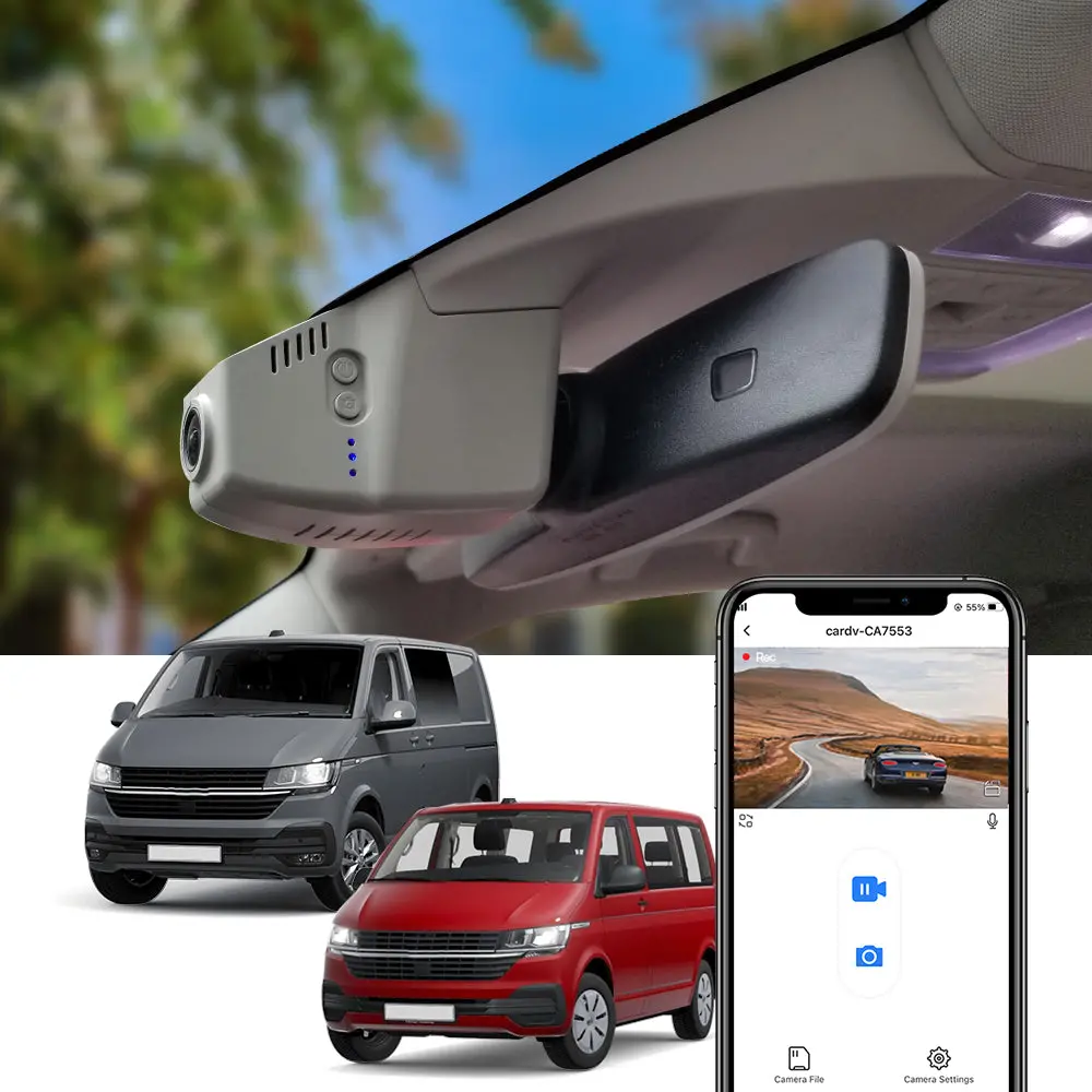 Fitcamx Dash Cam For Vw Transporter Multivan California Caravelle T6 T6.1 2015-2025 1