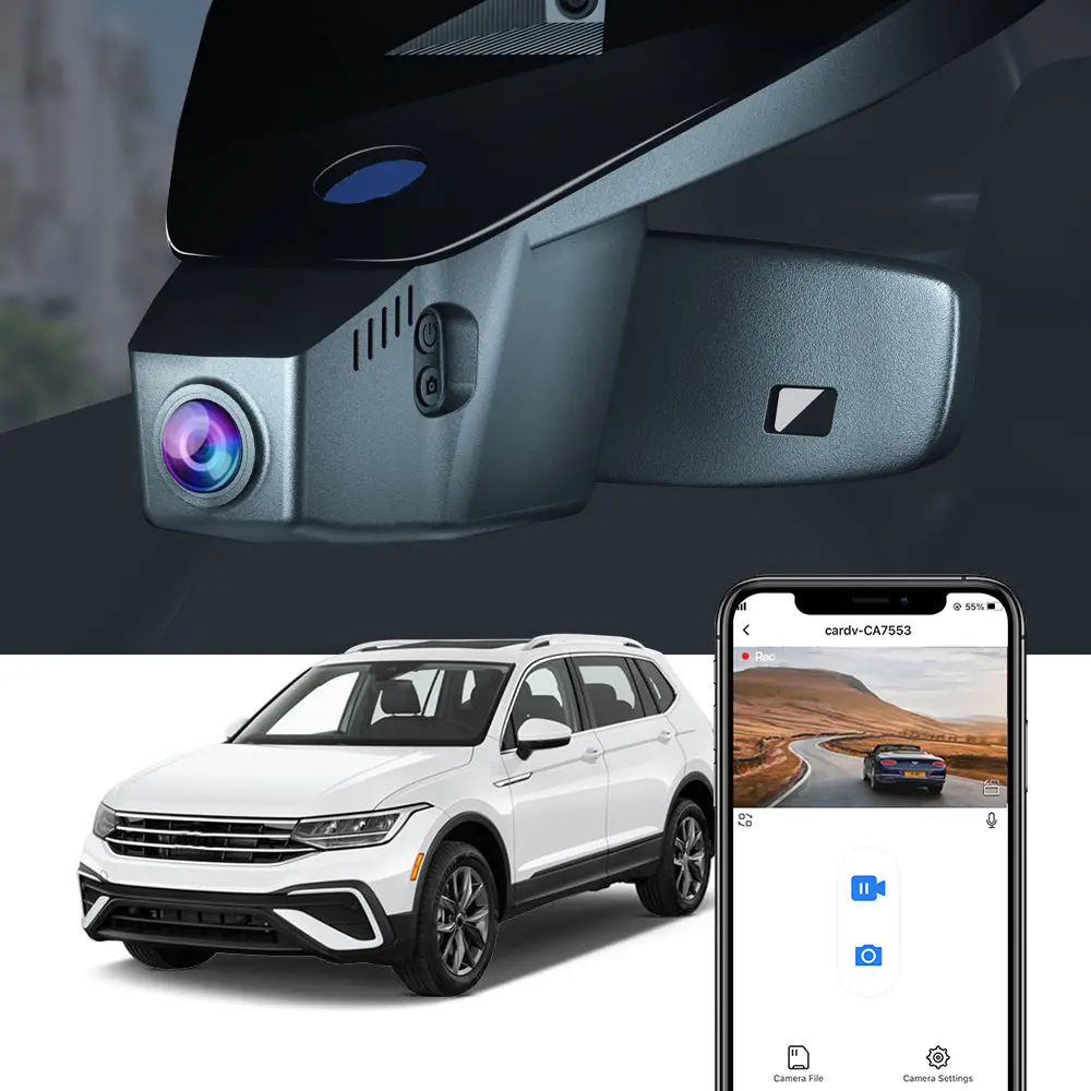 Fitcamx Dash Cam For Volkswagen Tiguan 2016-2024 (2Nd Gen) 1