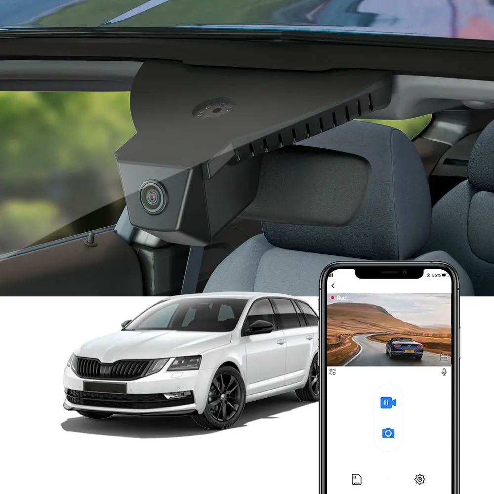Fitcamx Dash Cam For Skoda Octavia 3 (2013-2018) 1