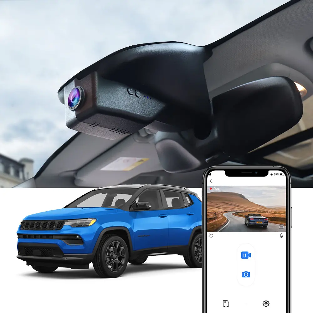 Fitcamx Dash Cam For Jeep Compass 2018-2025 (2Nd Gen) 1
