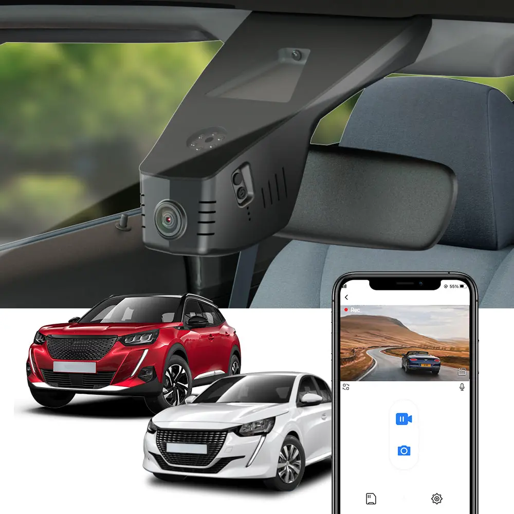 Fitcamx Dash Cam For Peugeot 2008 E-2008 2019-2025 1