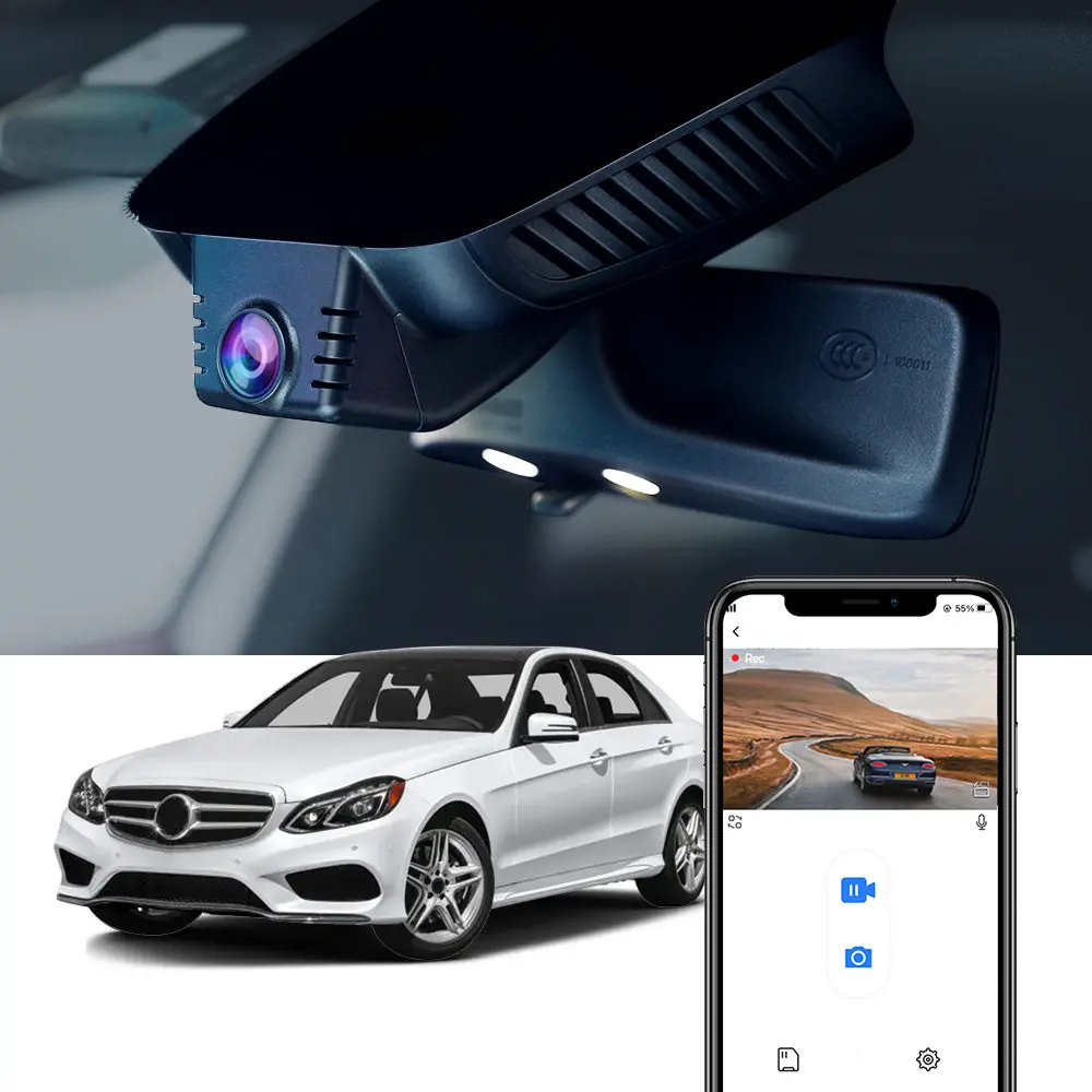 Fitcamx Dash Cam For Mercedes-Benz E-Class 2010-2016 W212 1