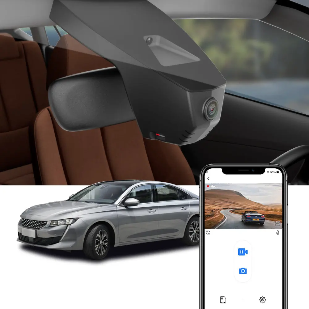 Fitcamx Dash Cam For Peugeot 508 1