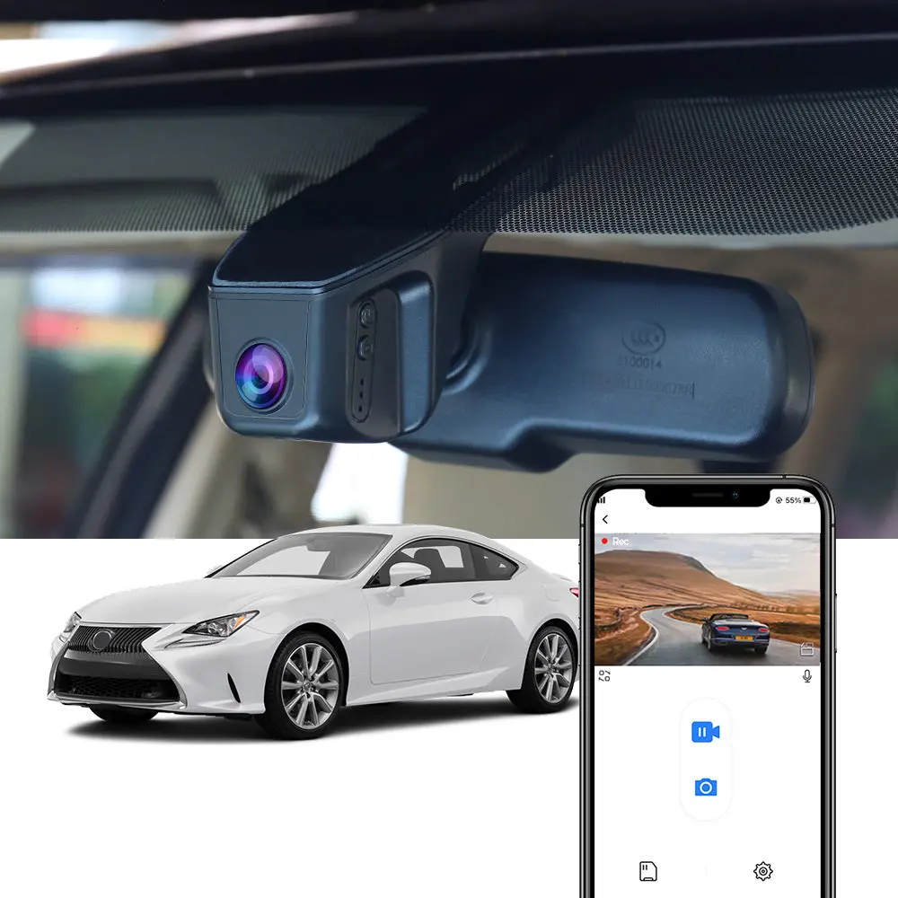 Fitcamx Dash Cam For Lexus Rc300 Rc350 Rc F 2014-2017 1