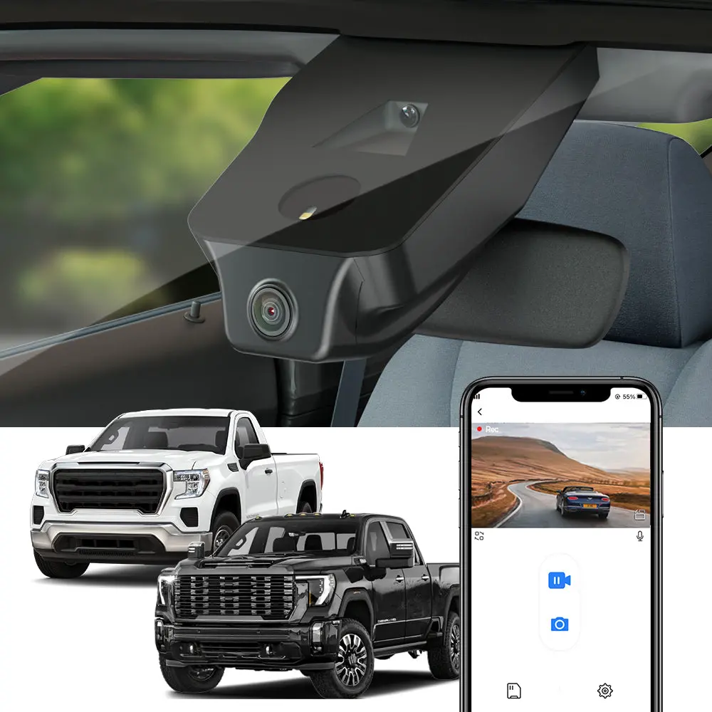 Fitcamx Dash Cam For Gmc Sierra Denali At4 1500 2500Hd 3500Hd 2020-2025 1