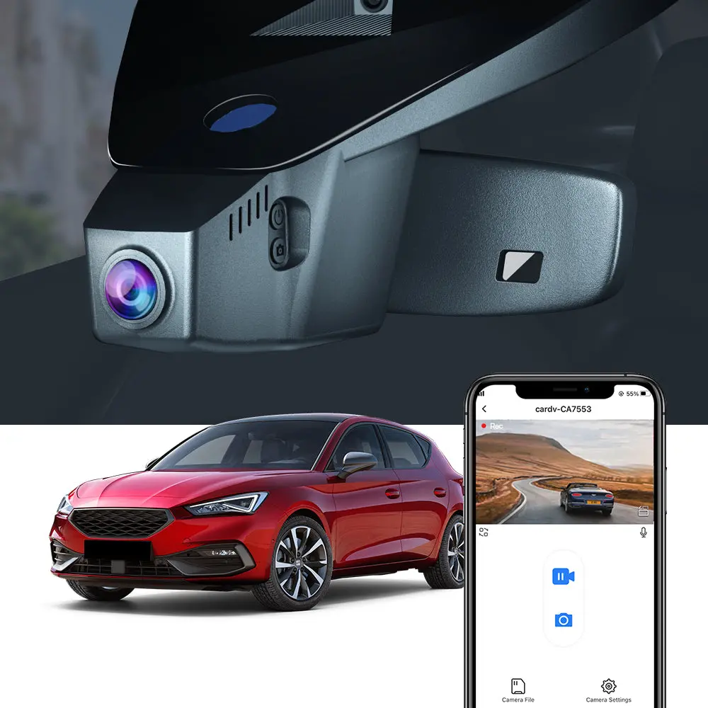 Fitcamx Dash Cam For Seat Leon Mk3 Mk4 2017-2025 1