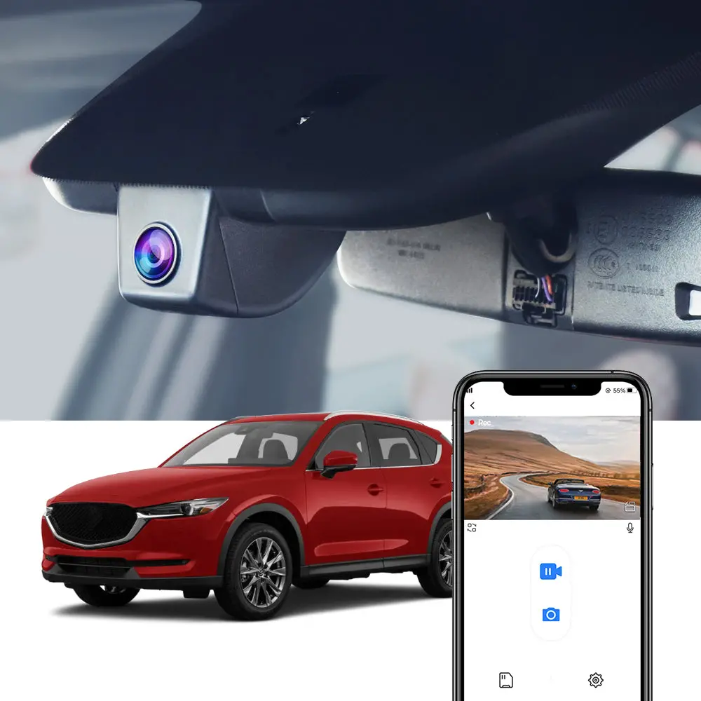 Fitcamx Dash Cam For 2017-2025 Mazda Cx5 Cx-5 Cx3 Cx-3 1