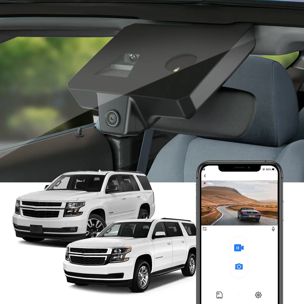 Fitcamx Dash Cam For Chevrolet Chevy Suburban (11Th Gen) And Tahoe (4Th Gen) 2015 - 2020 1