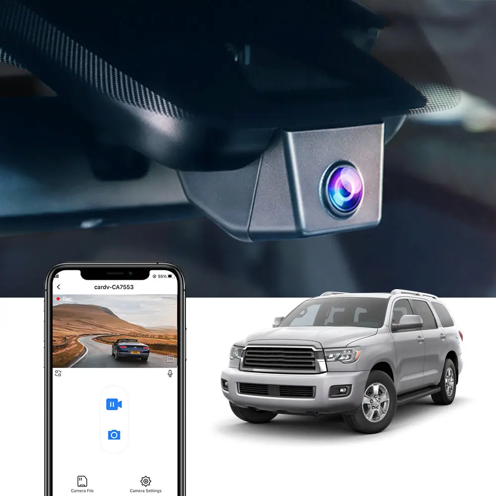 Fitcamx Dash Cam For Toyota Sequoia 2017-2026 1