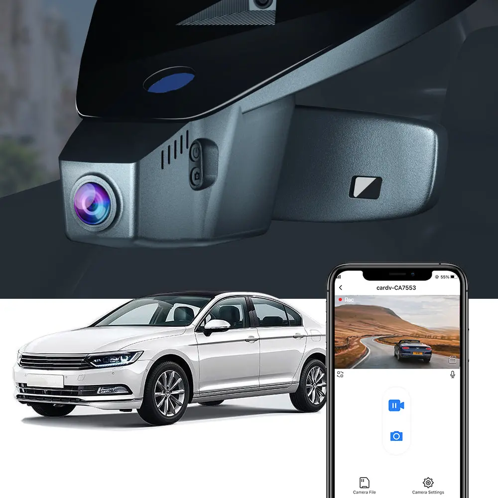 Fitcamx Dash Cam For Volkswagen Passat (B8) 2016-2023 1