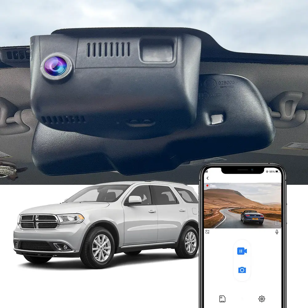 Fitcamx Dash Cam For 2014-2020 Dodge Durango 3Rd Gen (Wk2) 1