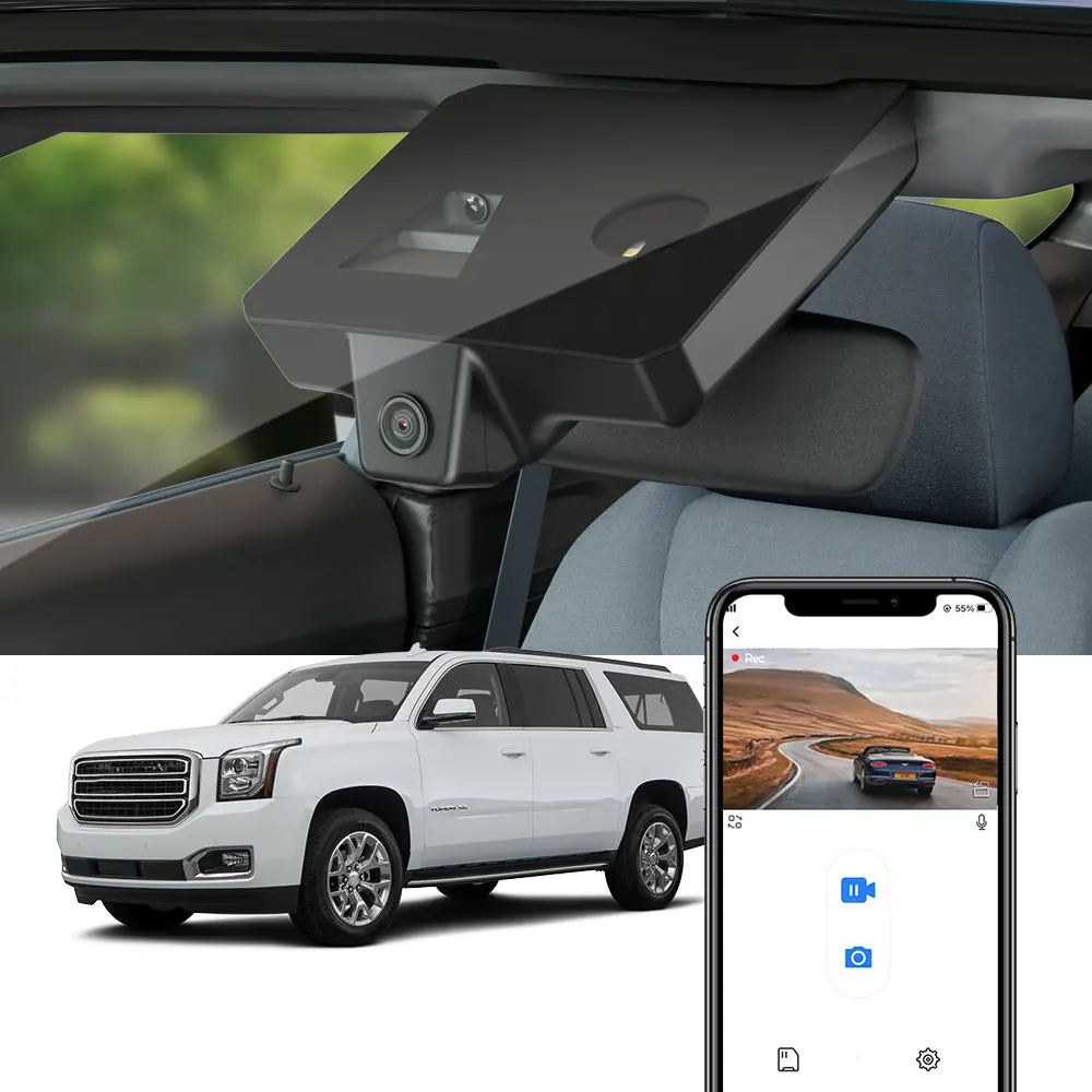 Fitcamx Dash Cam For Gmc Canyon, Sierra, Yukon, Denali, At4 2015 - 2020 1