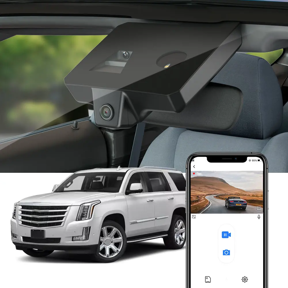 Fitcamx Dash Cam For Cadillac Escalade 2015 - 2020 4Th Gen 1