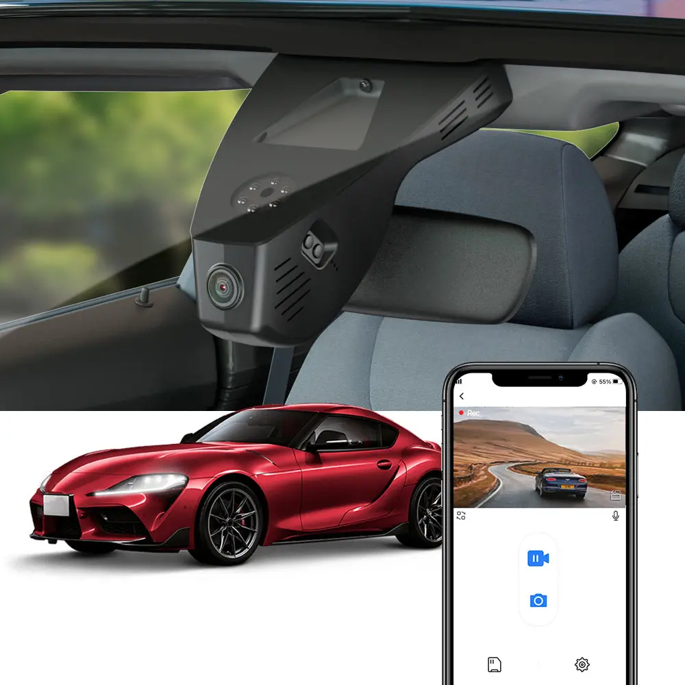 Fitcamx Dash Cam For Toyota Gr Supra 2020-2026 1