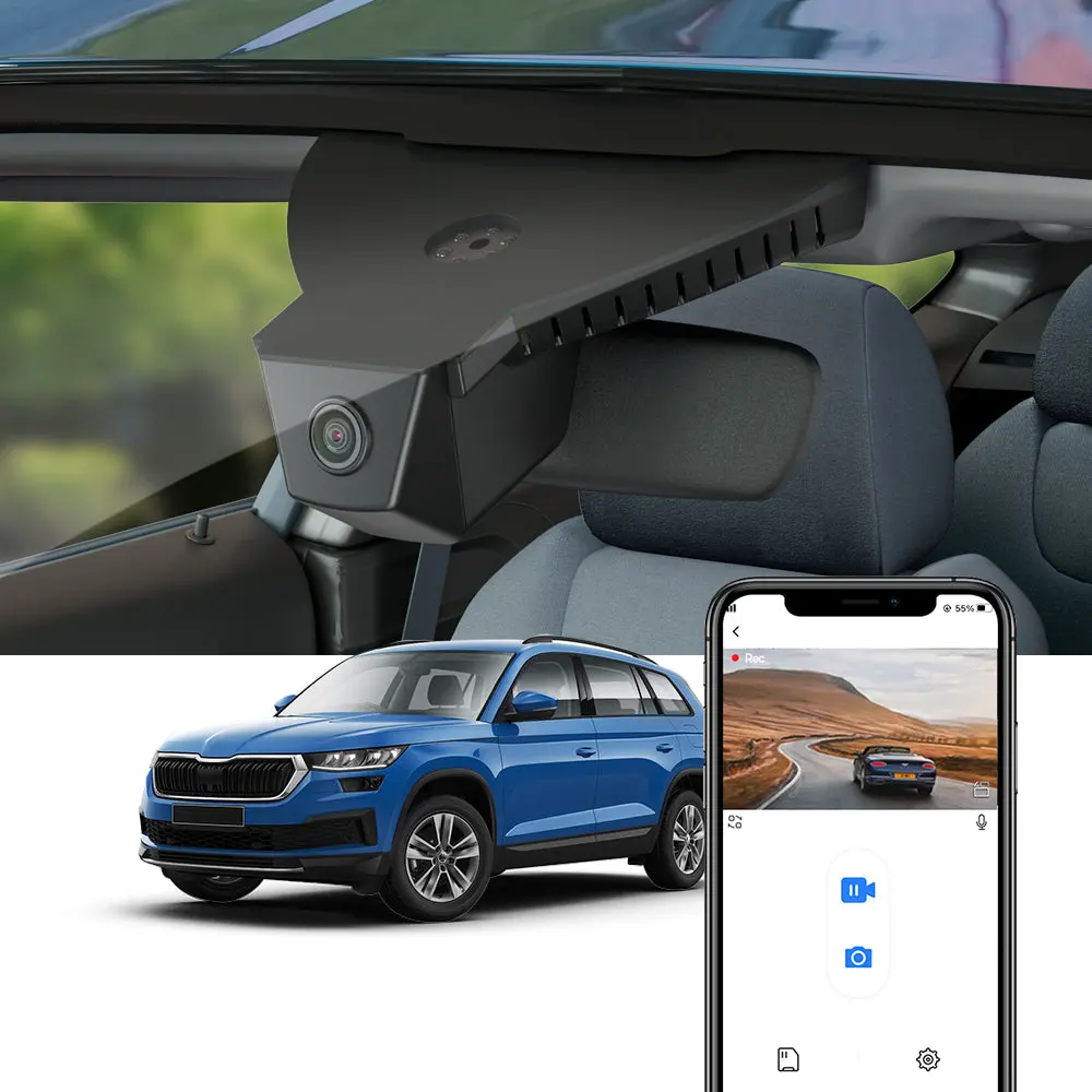 Fitcamx Dash Cam For Skoda Kodiaq 2018-2023 1