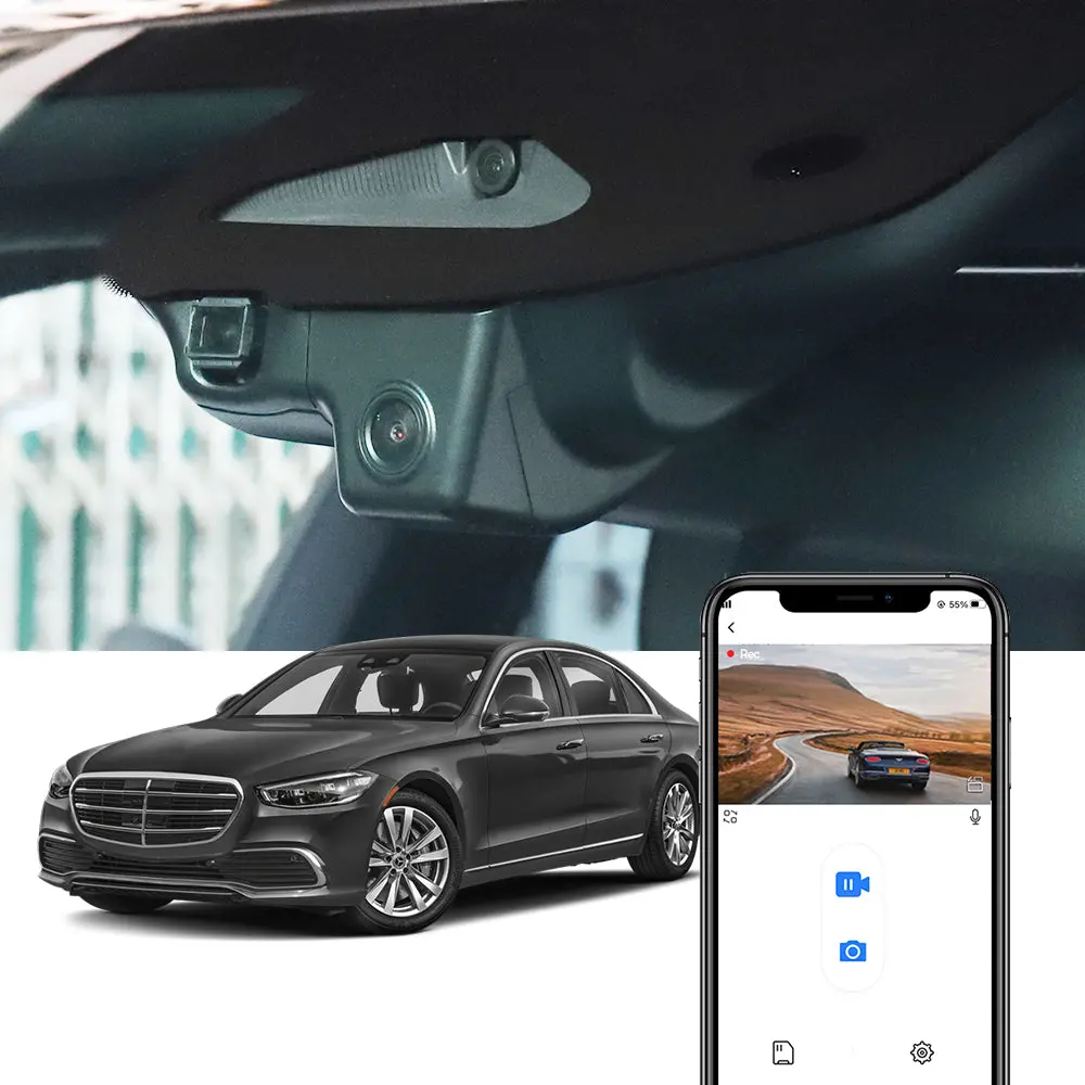 Fitcamx Dash Cam For Mercedes-Benz S-Class (W222) 2021-2024 1