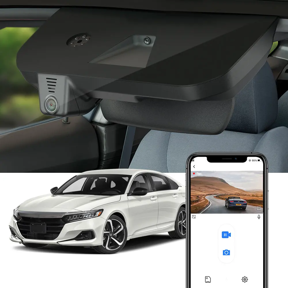 Fitcamx Dash Cam For Honda Accord 2018-2022 10Th Gen 1