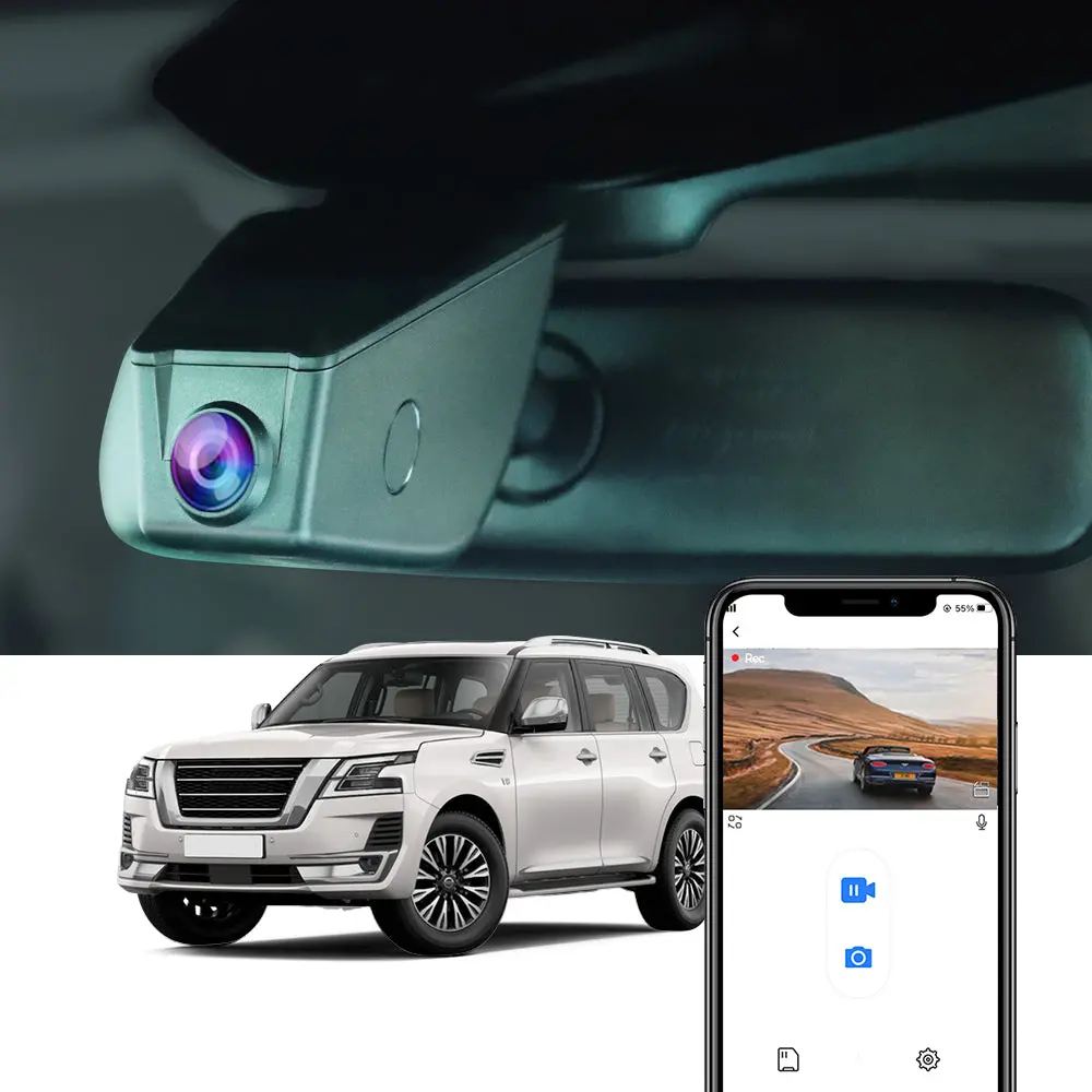 Fitcamx Dash Cam For Nissan Armada And Patrol 2017-2023 Infiniti Qx56 1