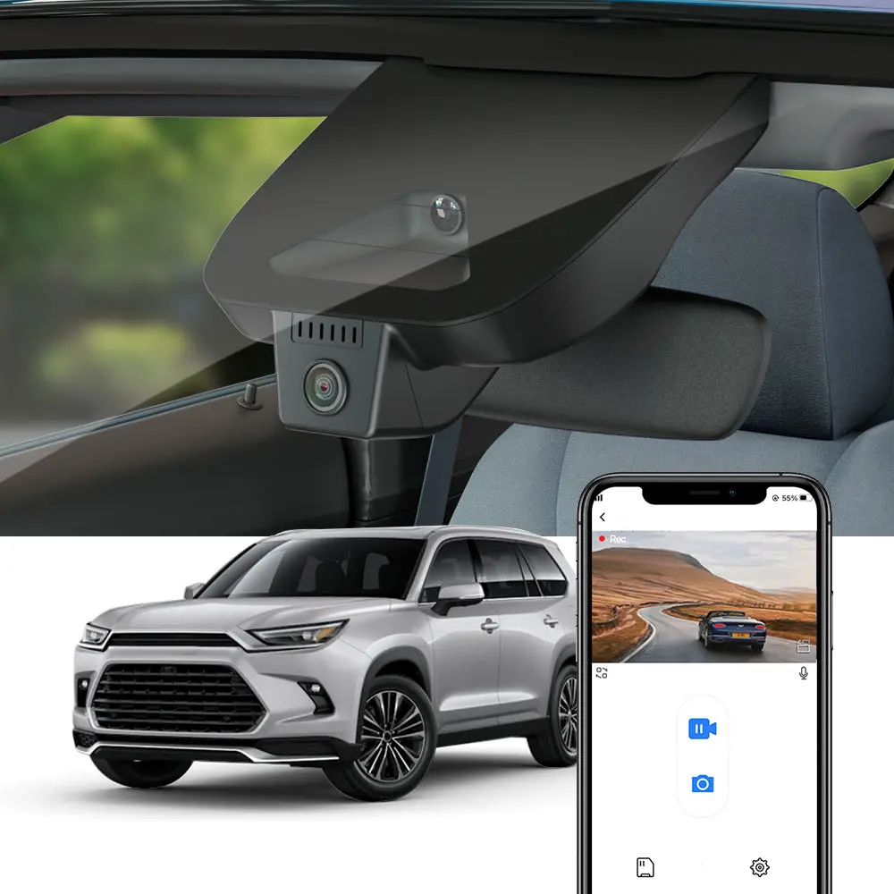 Fitcamx Dash Cam For Toyota Grand Highlander 2024-2026 (As10) 1