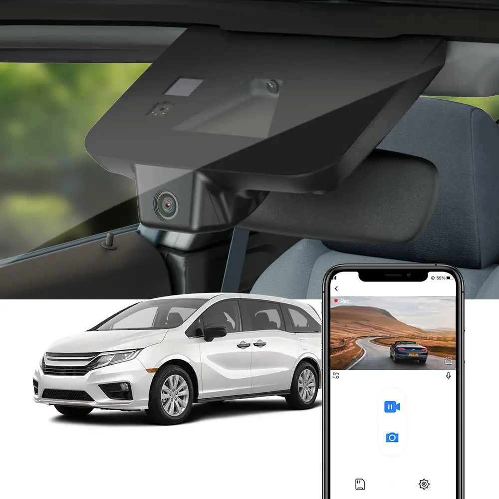 Fitcamx Dash Cam For Honda Odyssey 2018 - 2020 5Th Gen 1