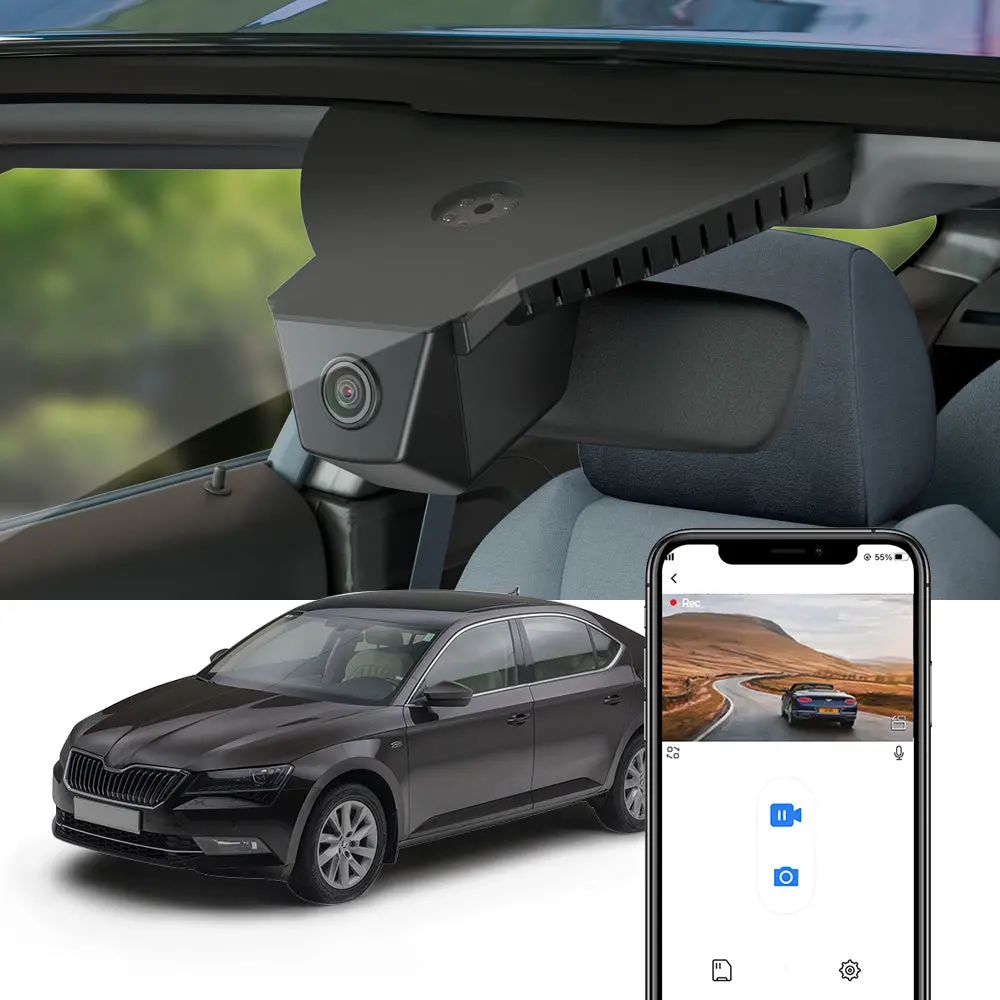 Fitcamx Dash Cam For Skoda Superb Iii 2015-2019 1