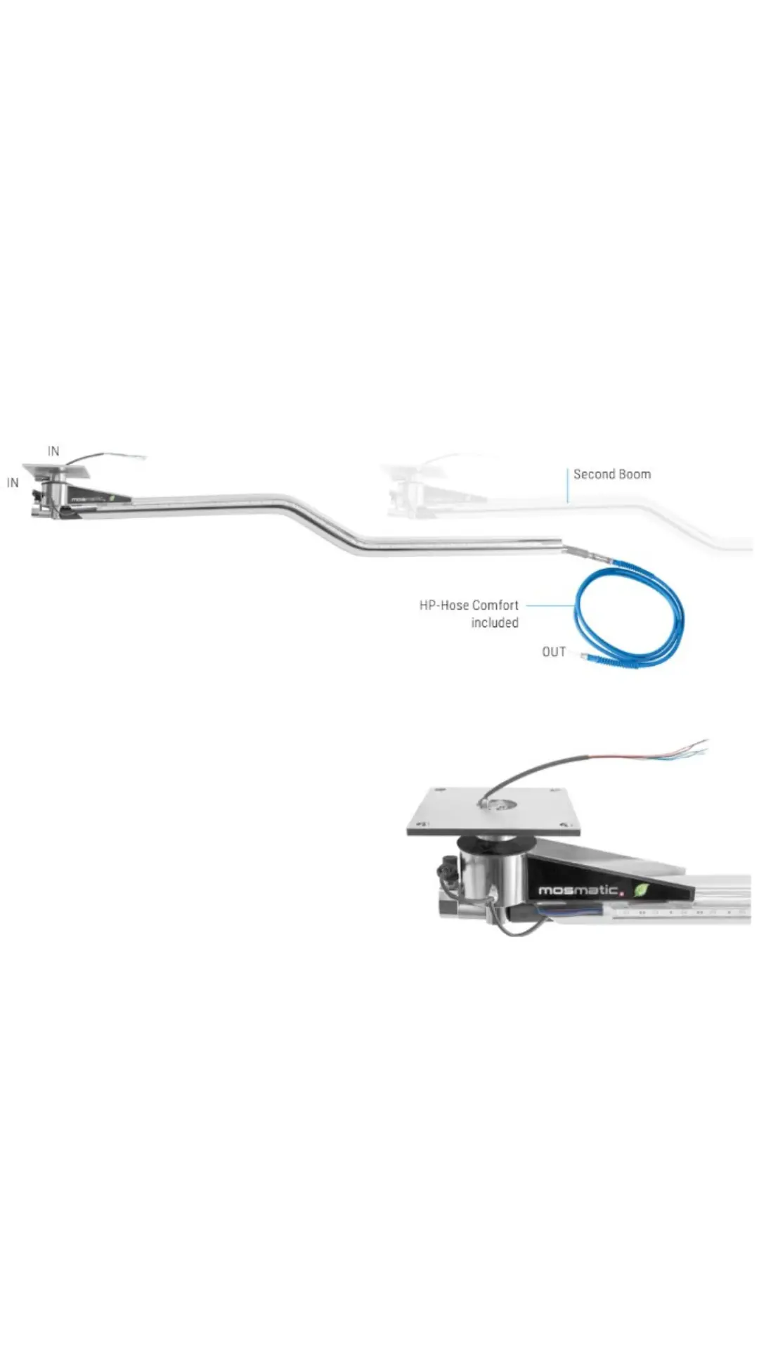 Mosmatic - Ceiling Boom Z -  Series Dkzel With Led Lighting – 5'1" - 65.119 1