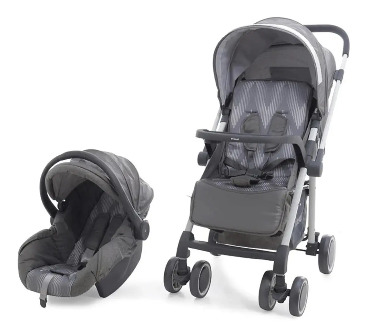 Carriola Con Portabebe Oviedo Gris Prinsel 1