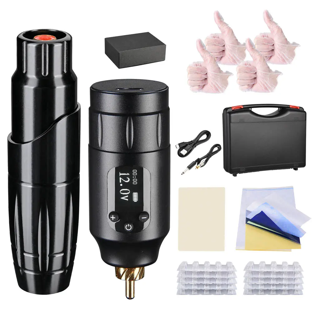 Yescom Rotary Tattoo Machine With Case 50-Needles Battery Operated 1