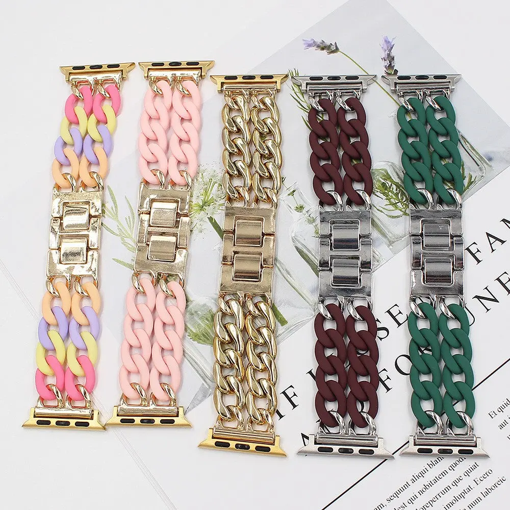 Glamourchain Resin Link Band For Apple Watch Multiple Colors Available 1