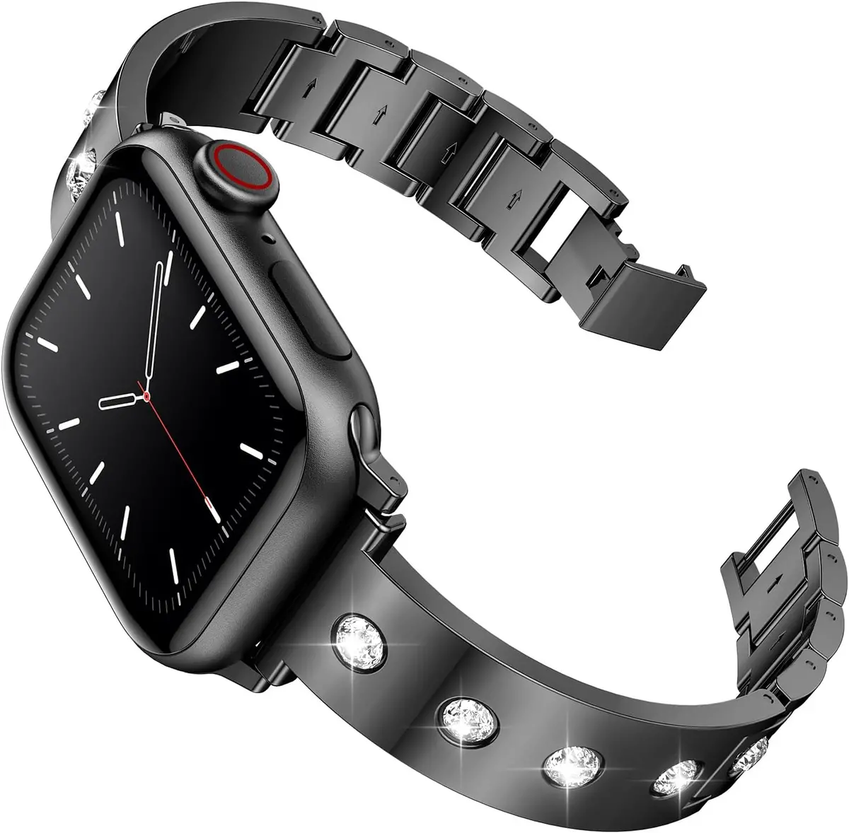 Bling It On Stainless Steel Link Band For Apple Watch Two Colors Available 1
