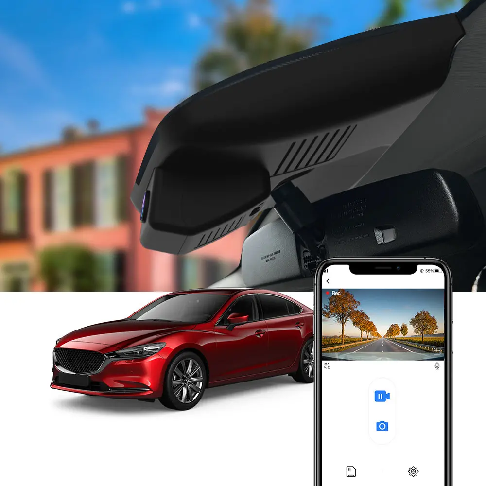 Fitcamx Dash Cam For Mazda6 2018-2023 (Rhd, Right-Hand Drive) Sedan, Wagon, Hatchback 1