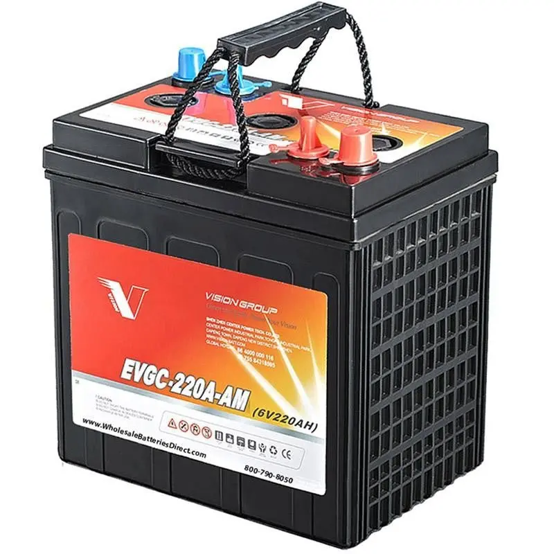 Evgc Replacement Battery For 6A-A 6V 220Ah Agm Dry Cell Battery For Floor Scrubbers 1