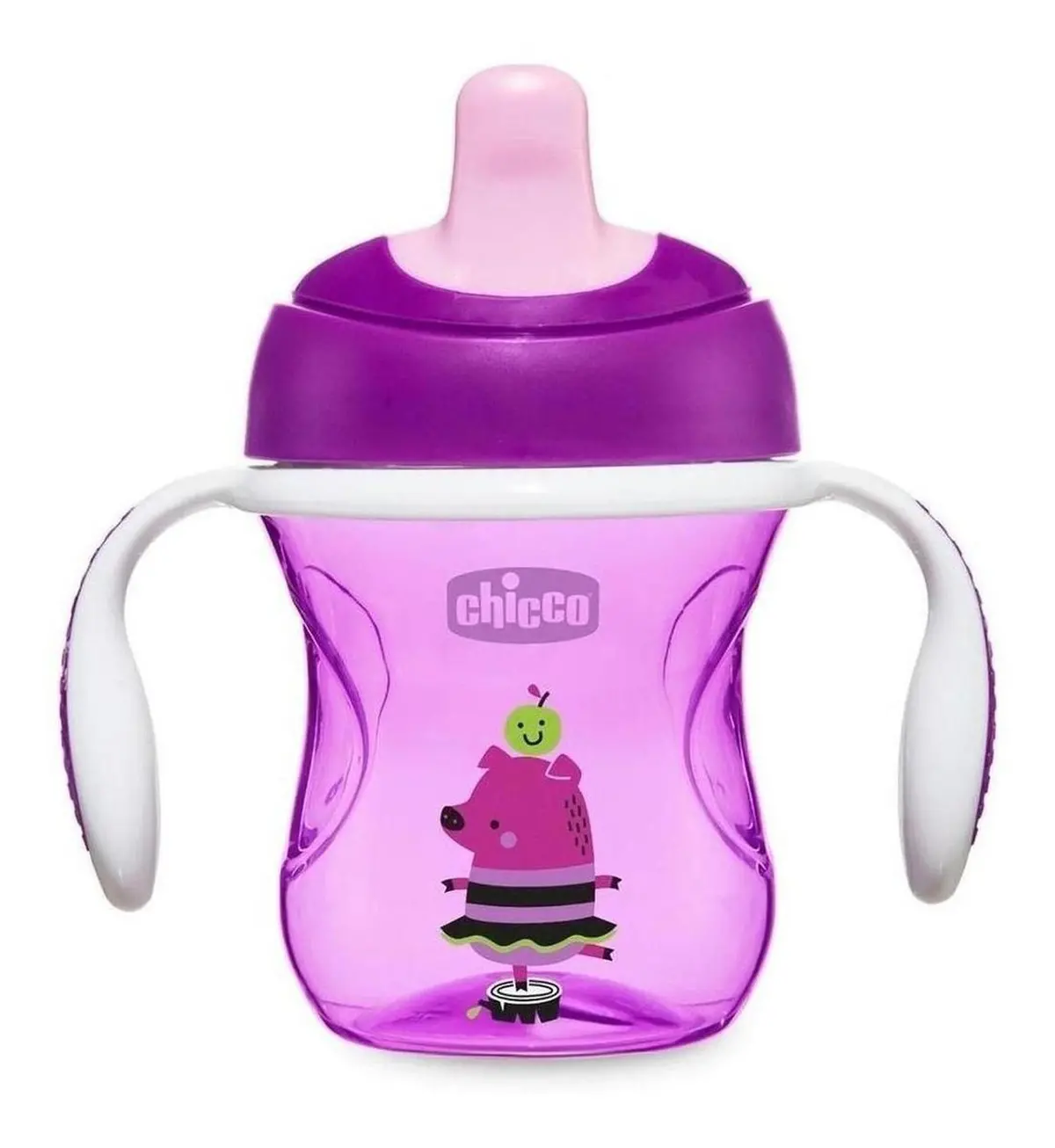 Vaso Entrenador 6M+ - Rosa/Morado Chicco 1