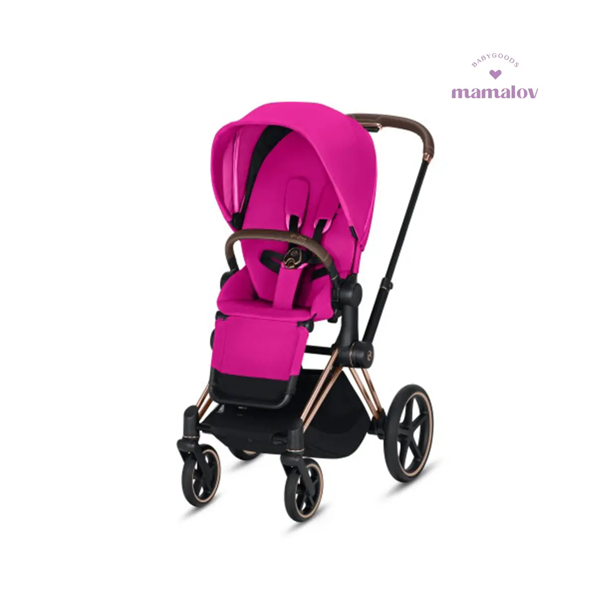 Carriola E-Priam - Marco Gold/Asiento Fancy Pink 519003743 Cybex 1