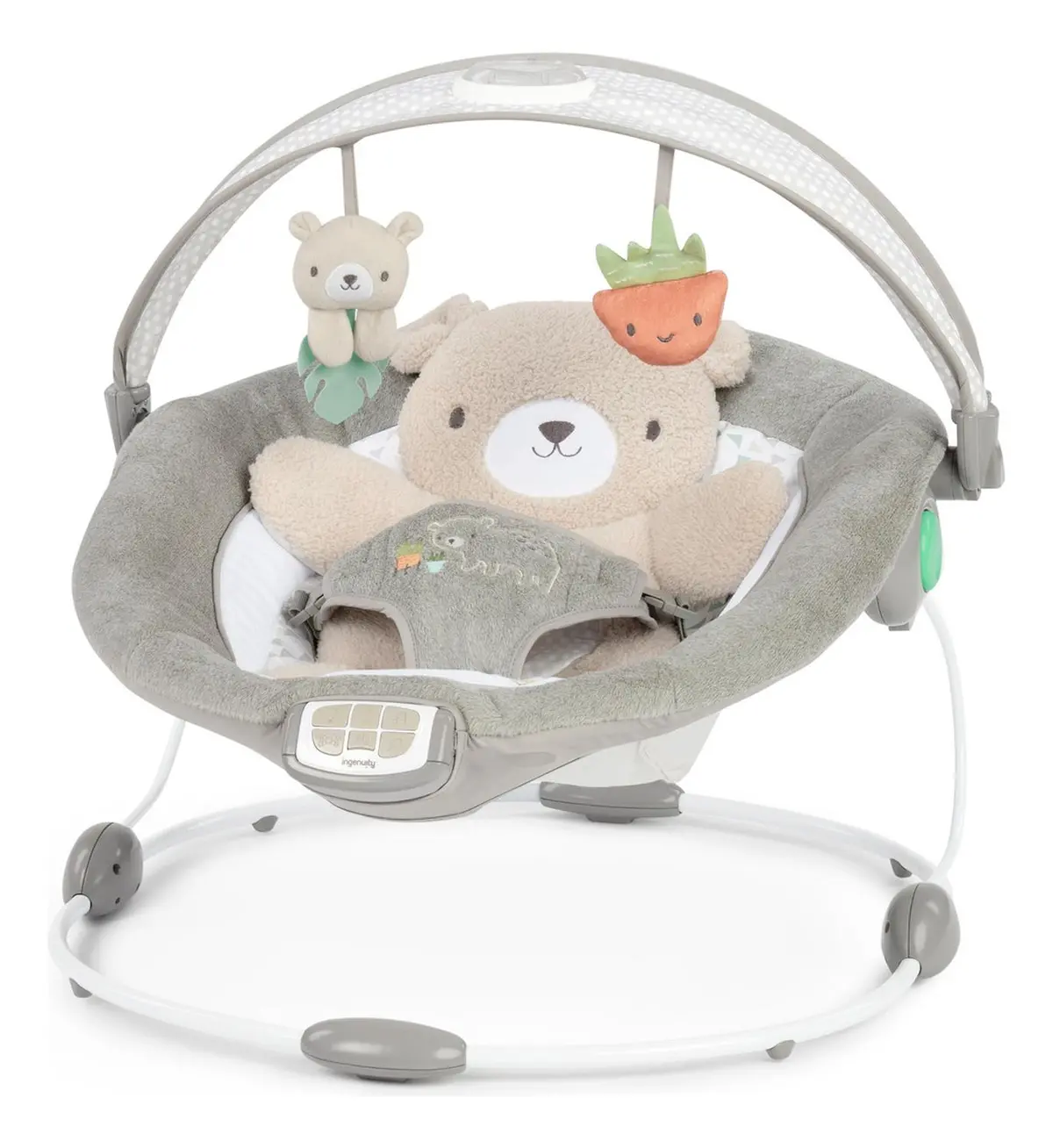 Silla Vibradora Y Musical Inlighten Ingenuity 16667 Color 0020-Gris Inlighten Bouncer 1
