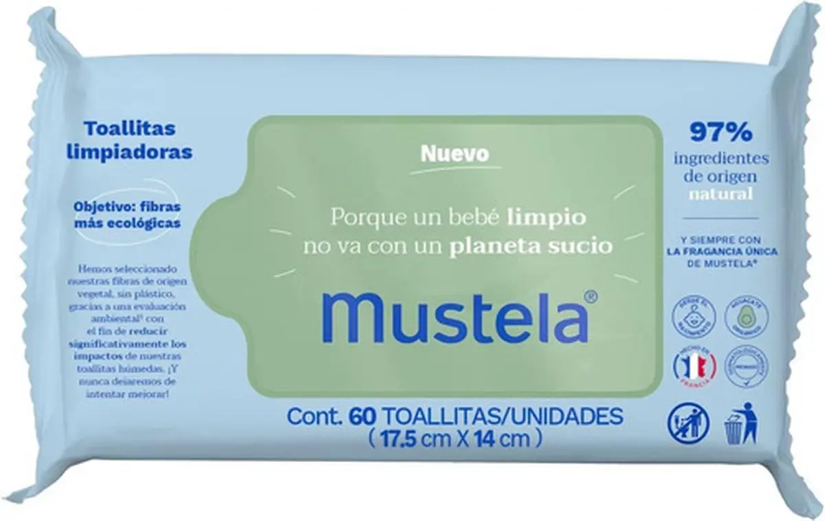 Mustela Toallitas Humedas 60Pzs 1