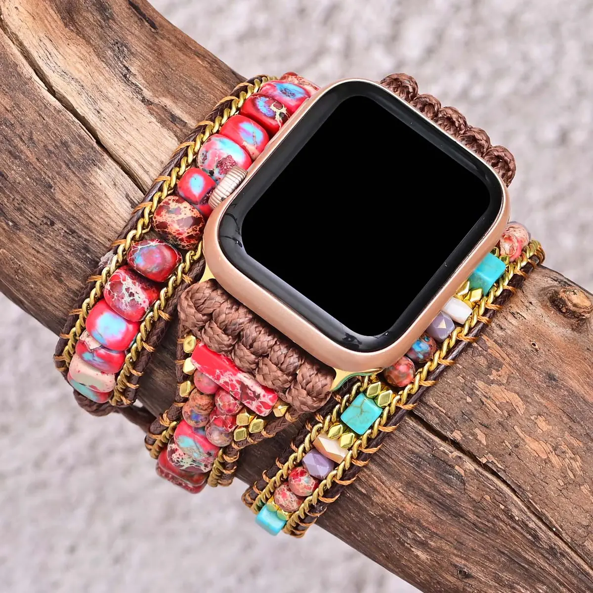 Passionate Fuchsia  Bohemian Wrapsody Bracelet Band For Apple Watch 1