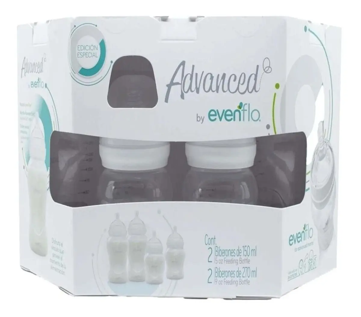 Set De Biberones Advanced Evenflo 1