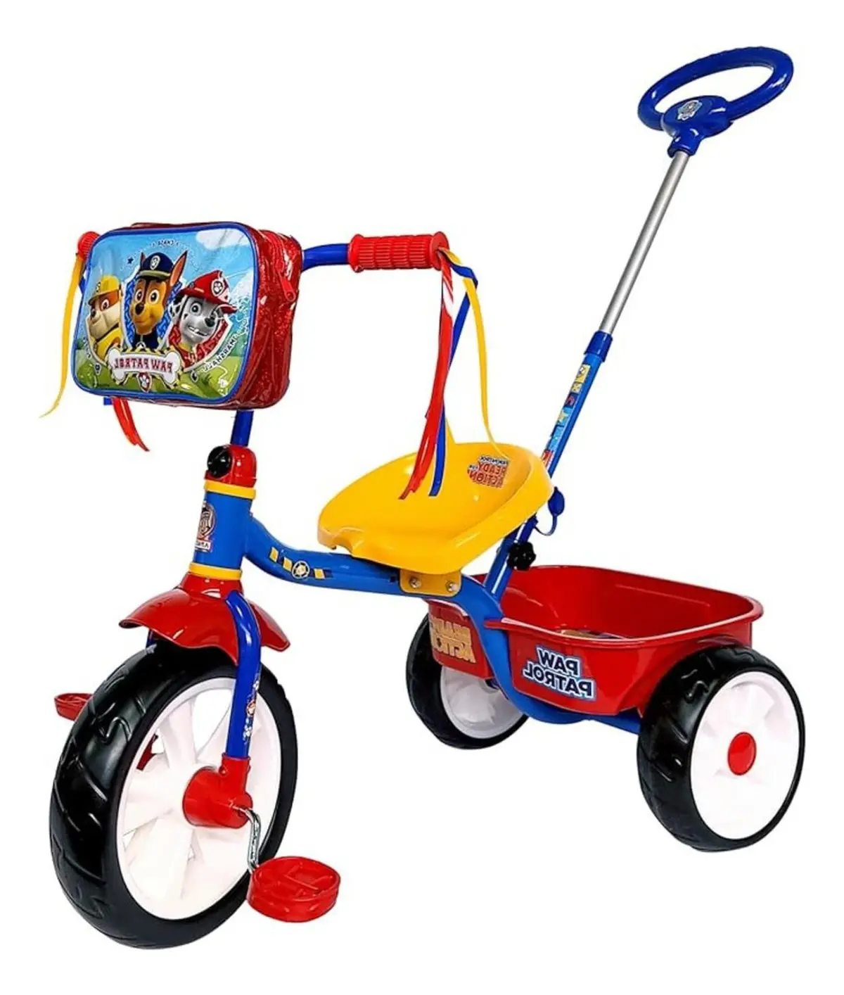 Triciclo Para Niño Paw Patrol Con Barra Empuje - Azul - Apache 1