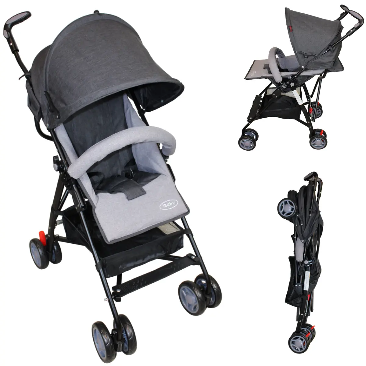 Carriola De Baston Viajera Plegado Compacto Ibaby 3