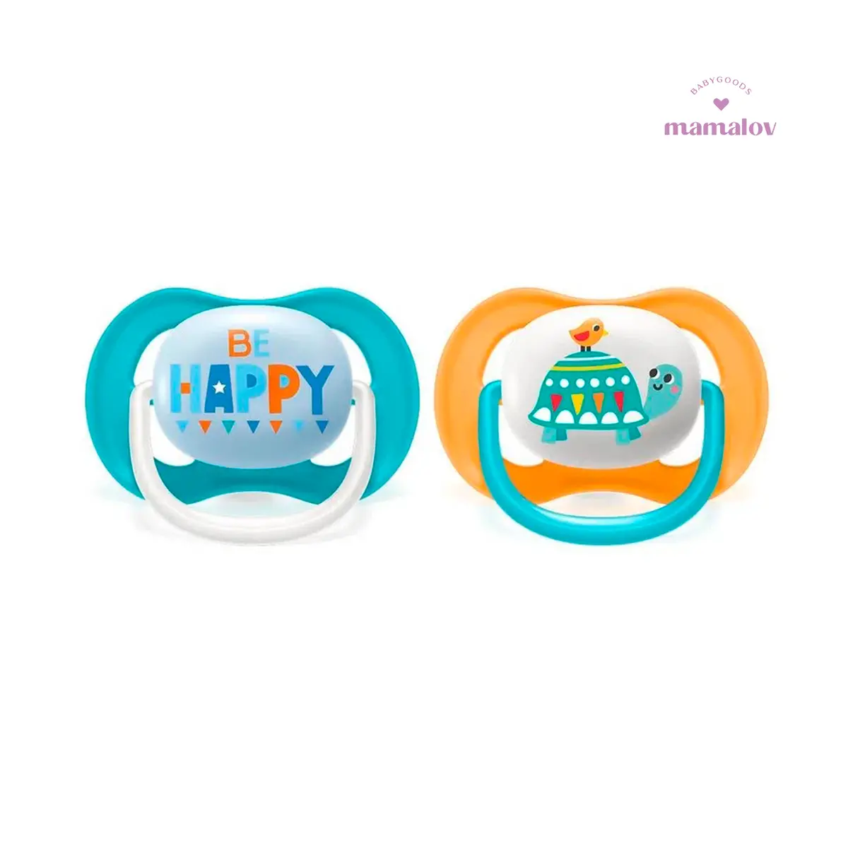 2 Chupones 6-18M Happy-Tortuga 1