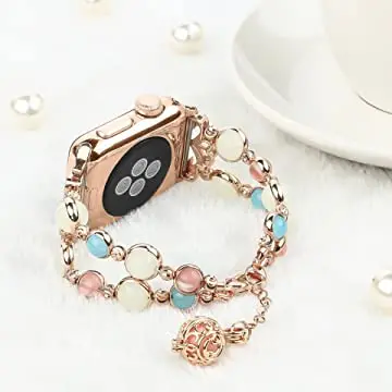 Luminous Beaded Bracelet Band For Apple Watch Multiple Colors Available 1