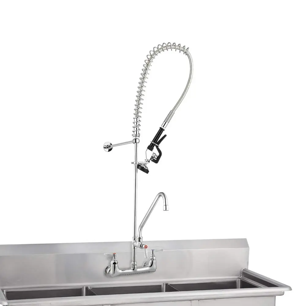 Aquaterior Commercial Pre-Rinse Kitchen Faucet Pull Out Sprayer 1