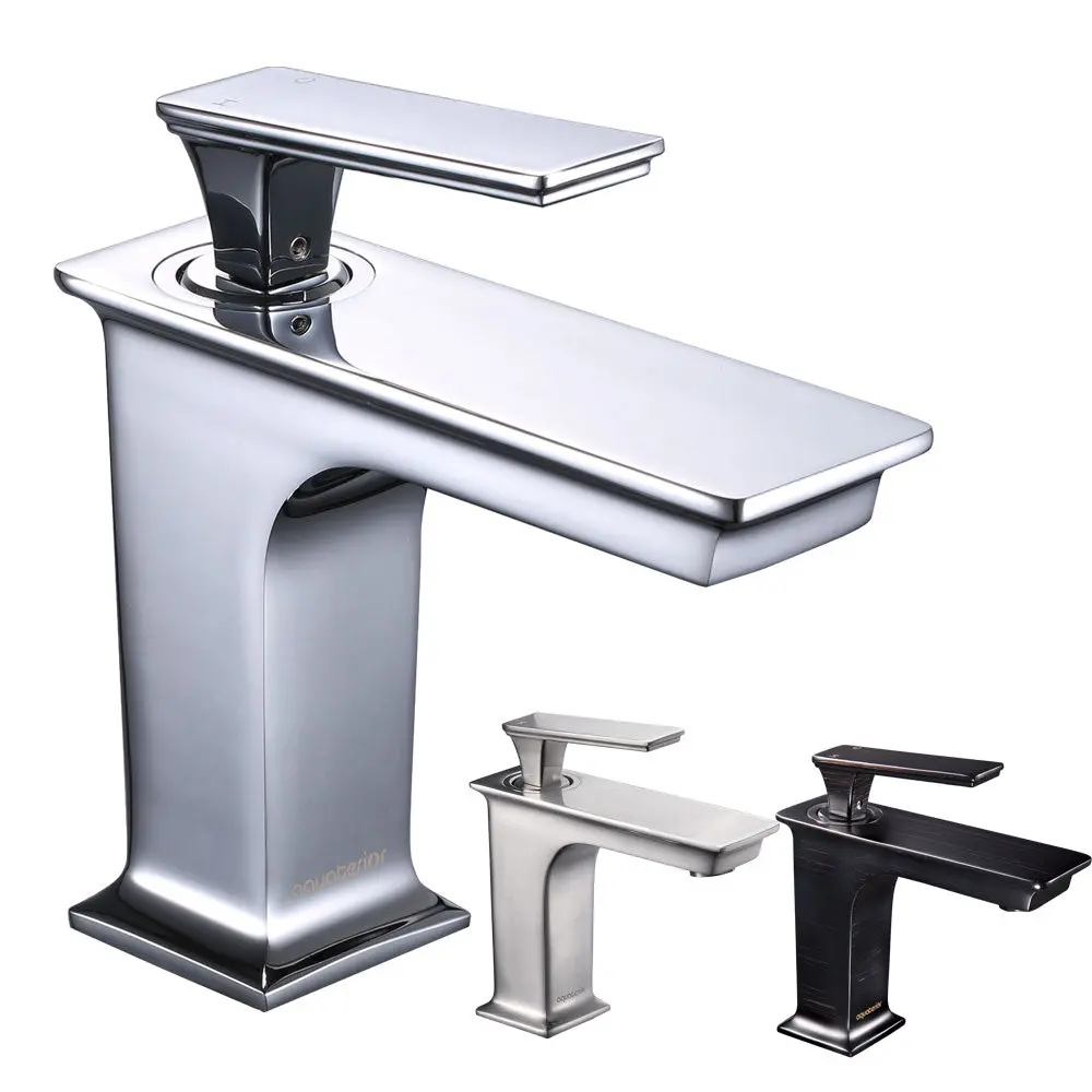 Aquaterior Bathroom Sink Faucet 1-Handle Cold & Hot, 6.7"H 1