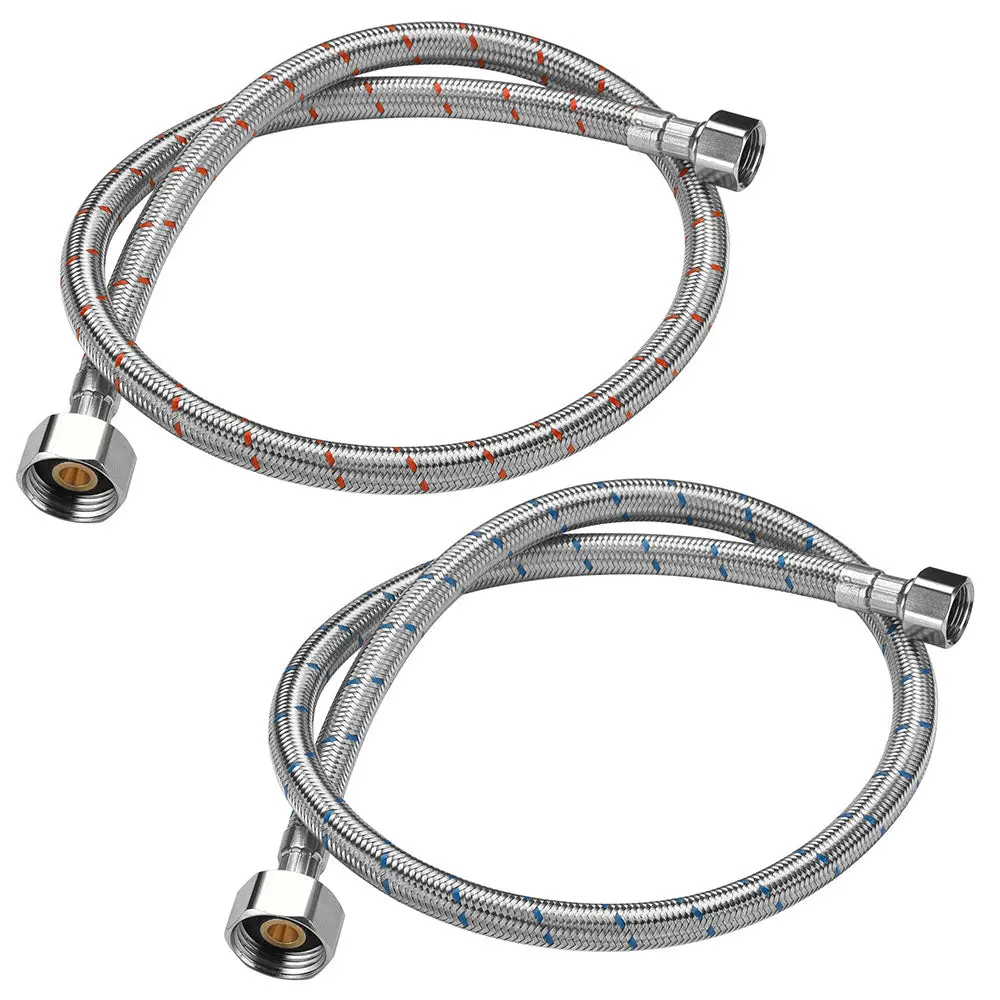 Aquaterior Faucet Supply Lines 3/8 In. Comp X 1/2 In.X 28 In. 1