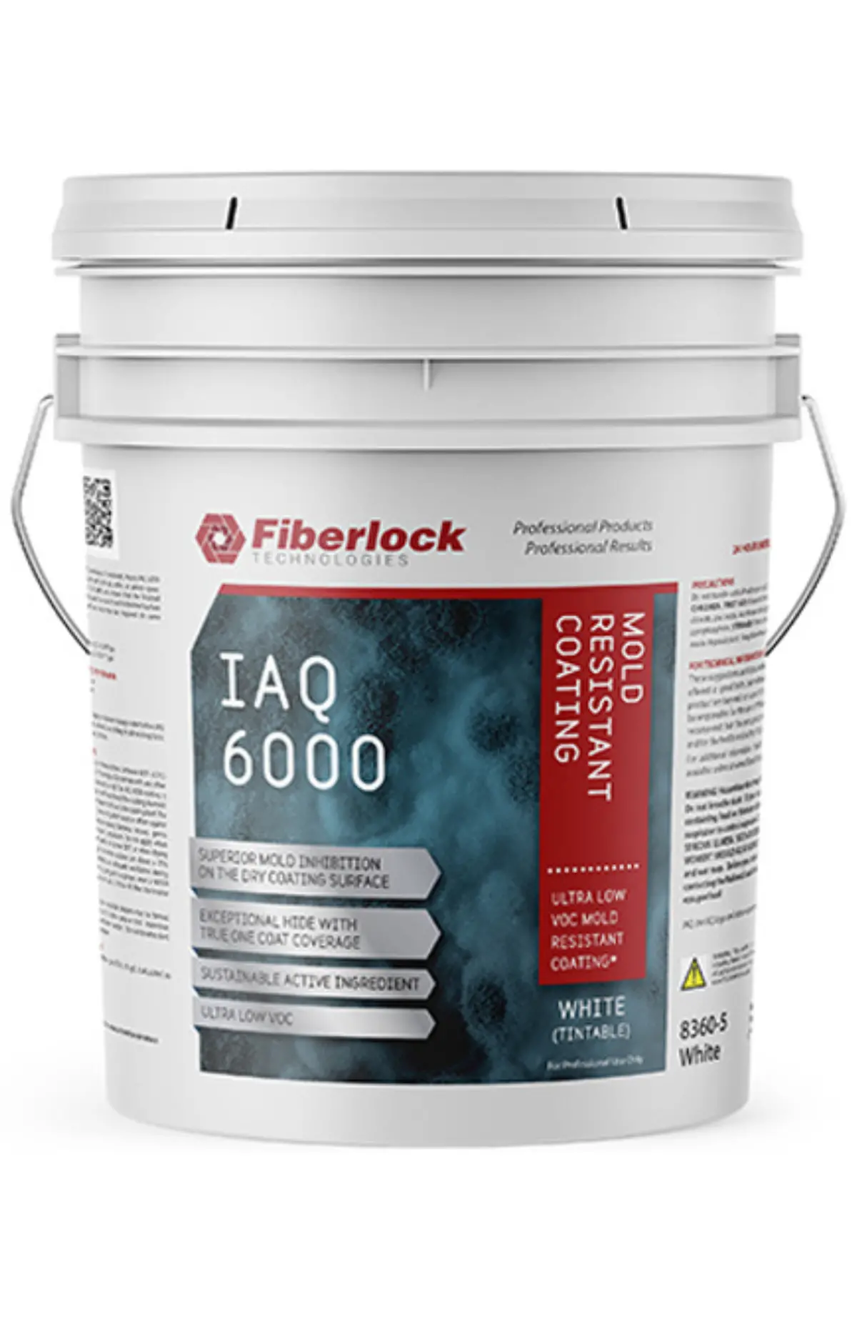 Fiberlock Iaq 6000 - Mold Resistant Coating - White- 5 Gallon - 8360-5 1