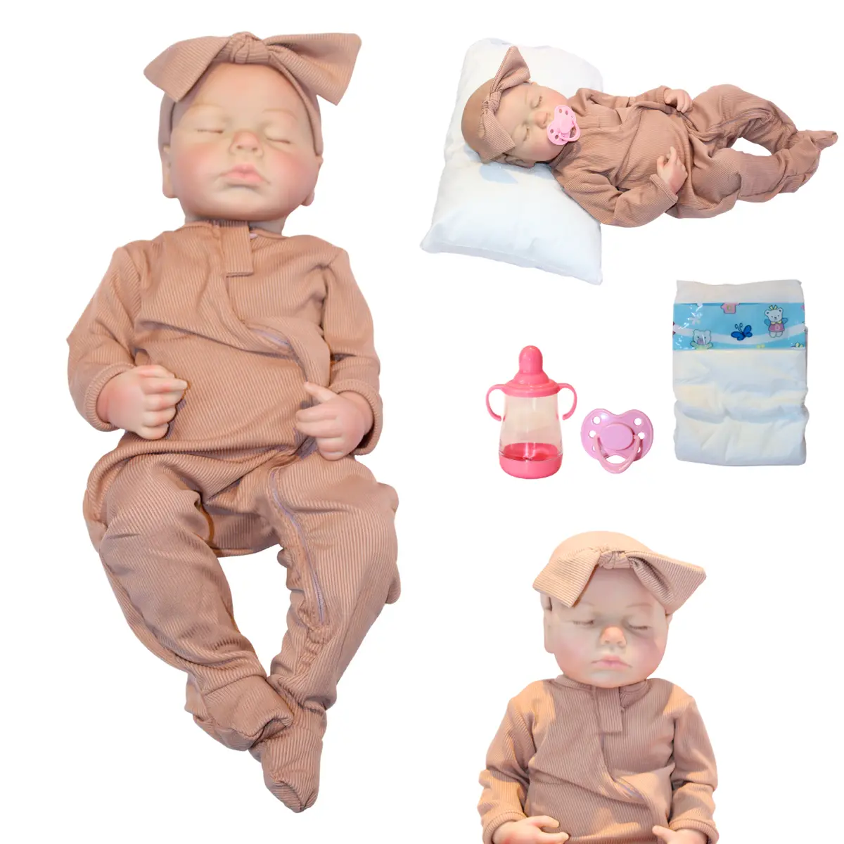 Muñeca Reborn Marifer 48Cm | Silicona Suave | Realismo Premium (Pintada A Mano) | Set De Mimos Esenc 1