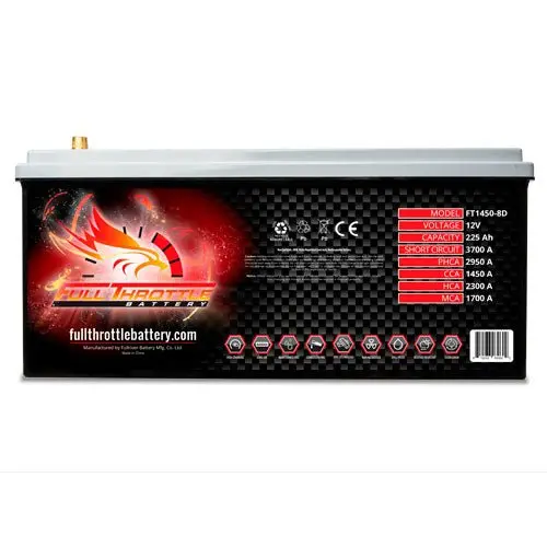 8D Agm Battery Ft1450-8D Lifeline And Odyssey Replacement 12V 225Ah 1450Cca 1