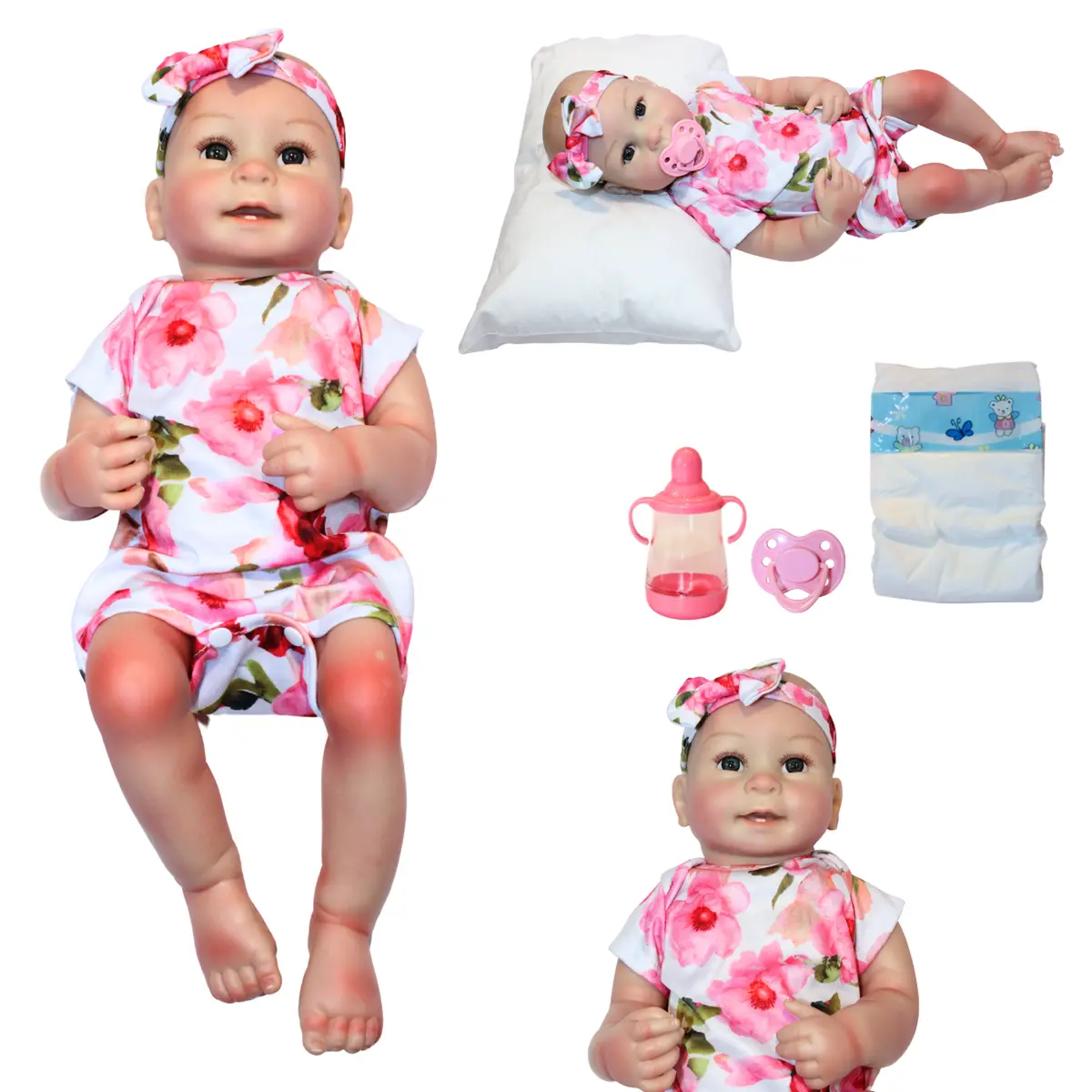 Muñeca Reborn Isabella | Full Body De Caucho Suave Con Movimiento Real | Hiperdetallada Y Set De Pri 1